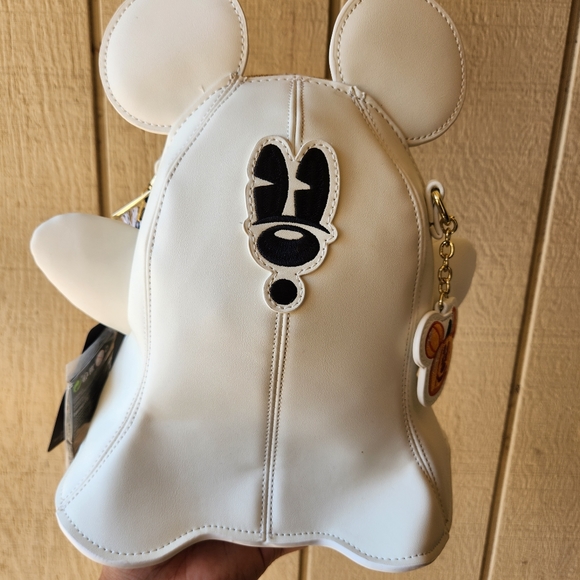 Stitch Shoppe by Loungefly Glow Ghost Mickey Mouse Crossbody - Picture 3 of 6